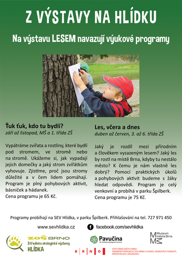 Výukové programy k výstavě "LESEM"